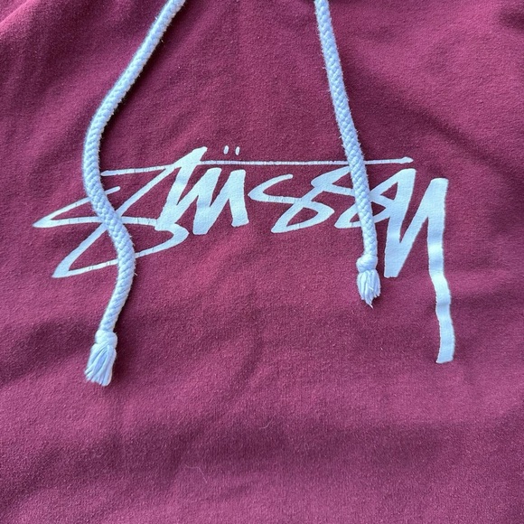 Lightweight Made In USA Stussy Hoodie - Picture 2 of 5